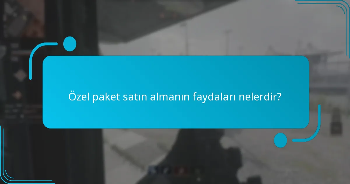 Özel paket kodlarının kullanımı süreci nedir?